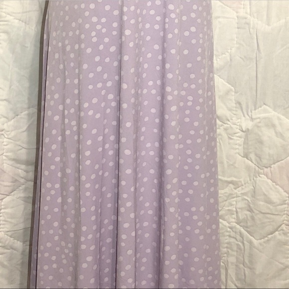 3XL LuLaRoe lavender polkadot maxi skirt. NWT - Picture 5 of 8